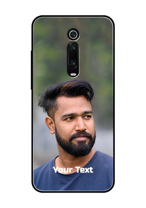 Redmi K20 Pro Glass Mobile Cover: Photo with Text