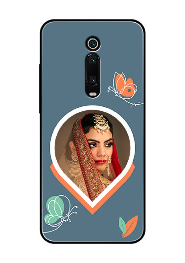 Xiaomi Redmi K20 Pro Custom Glass Mobile Case - Droplet Butterflies Design