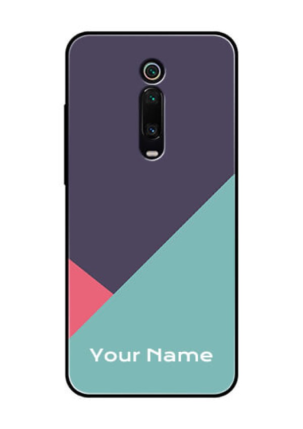 Xiaomi Redmi K20 Pro Custom Glass Mobile Case - Tri Color abstract Design