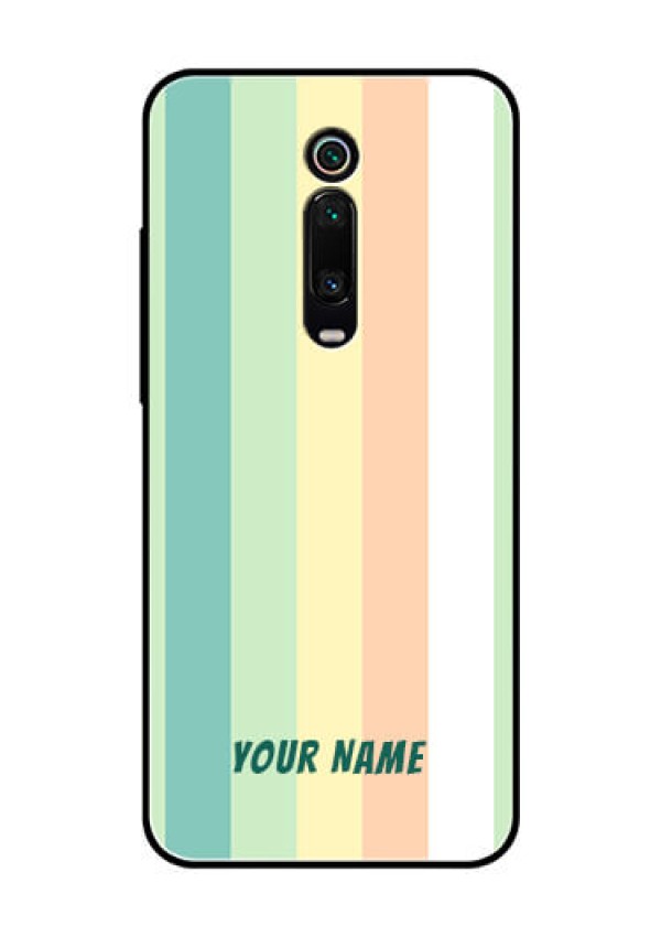 Xiaomi Redmi K20 Pro Photo Printing on Glass Case - Multi-colour Stripes Design