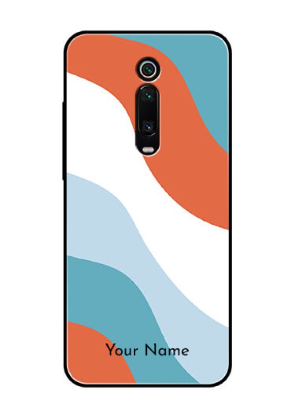 Xiaomi Redmi K20 Pro Custom Glass Mobile Case - coloured Waves Design