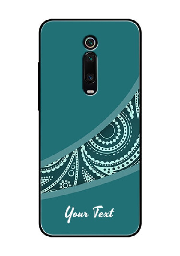 Xiaomi Redmi K20 Pro Photo Printing on Glass Case - semi visible floral Design