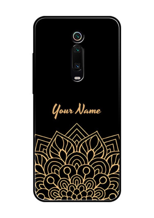Xiaomi Redmi K20 Pro Custom Glass Phone Case - Golden mandala Design