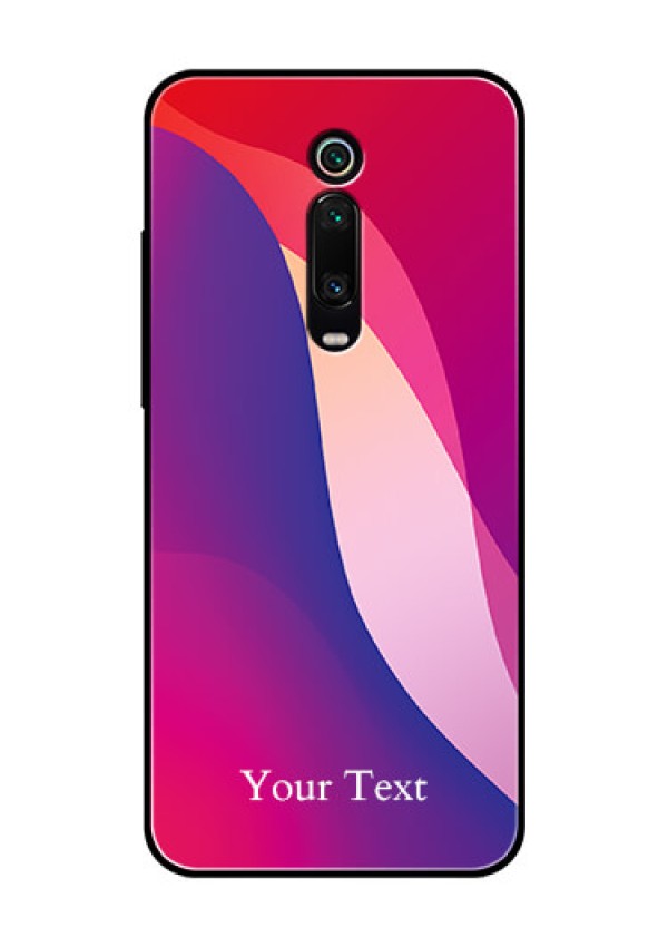 Xiaomi Redmi K20 Pro Personalized Glass Phone Case - Digital abstract Overlap Design