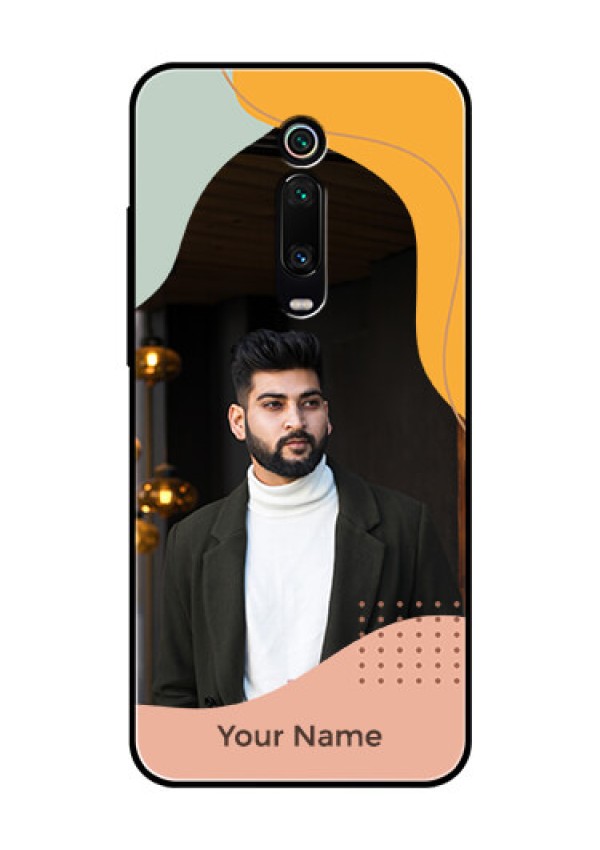 Xiaomi Redmi K20 Pro Personalized Glass Phone Case - Tri-coloured overlay design