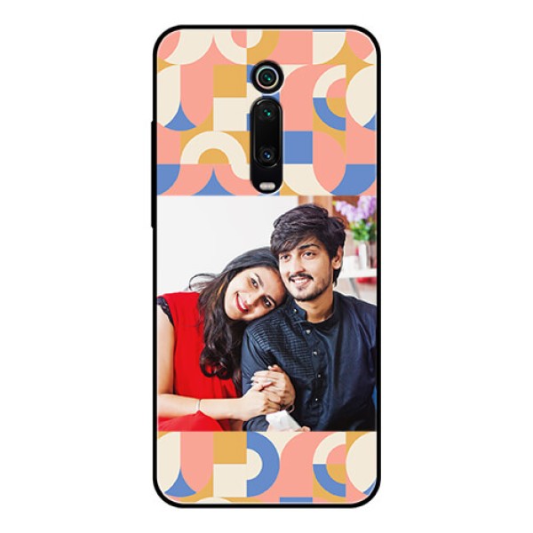 Xiaomi Redmi K20 Pro Photo Printing on Glass Case - Semi-circle Maze Pattern Design