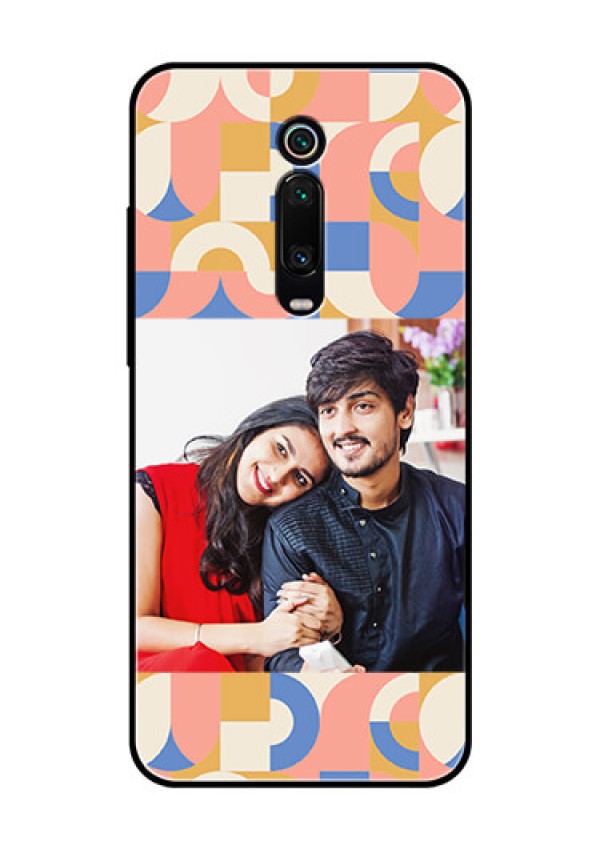 Xiaomi Redmi K20 Pro Photo Printing on Glass Case - Semi-circle Maze Pattern Design
