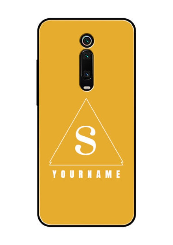 Xiaomi Redmi K20 Pro Personalized Glass Phone Case - simple triangle Design
