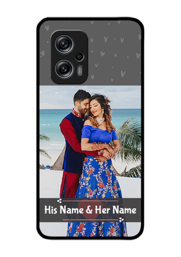 Redmi K50i 5G Custom Glass Mobile Case - Buy Love Design with Photo Online