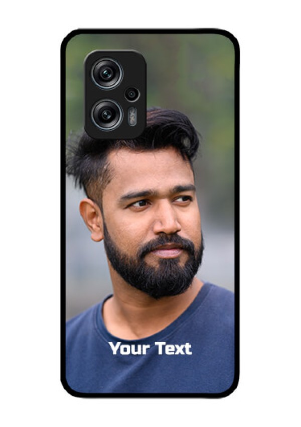Redmi K50i 5G Glass Mobile Cover: Photo with Text