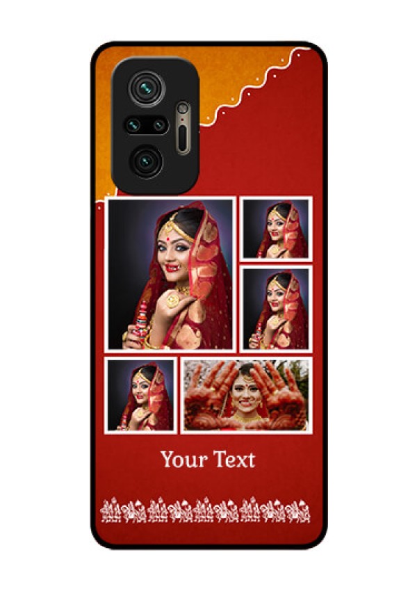 Redmi Note 10 Pro Max Personalized Glass Phone Case - Wedding Pic Upload Design