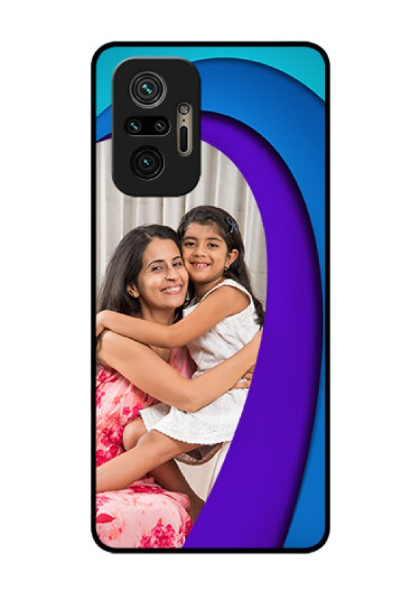 Redmi Note 10 Pro Max Photo Printing on Glass Case - Simple Pattern Design