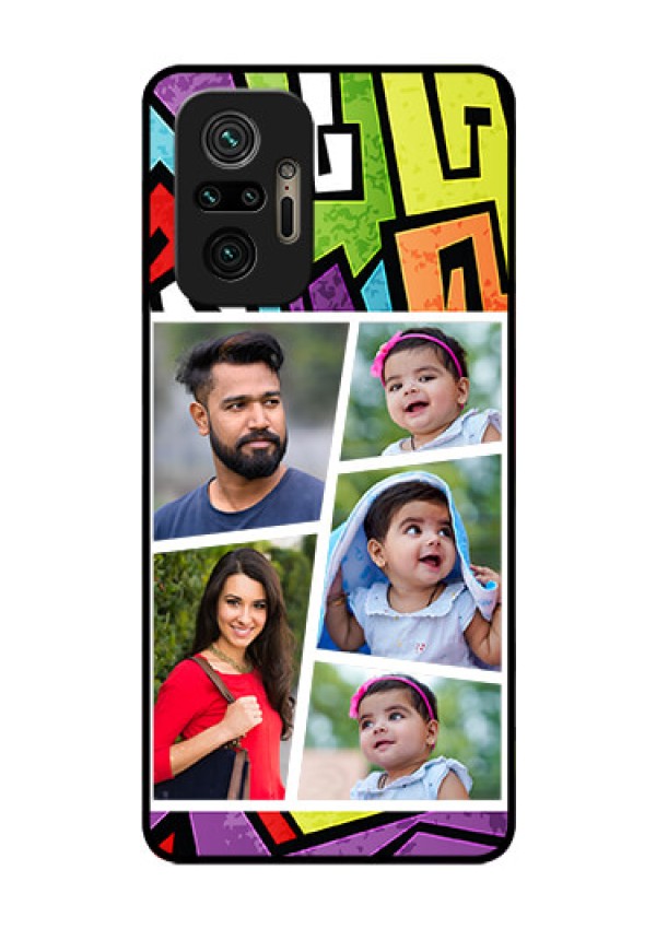 Redmi Note 10 Pro Max Custom Glass Phone Case - Graffiti pattern Design
