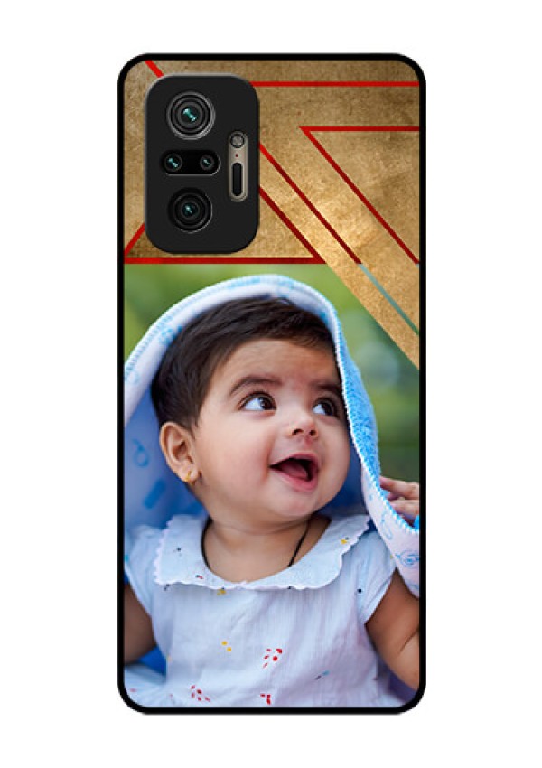 Redmi Note 10 Pro Max Personalized Glass Phone Case - Gradient Abstract Texture Design