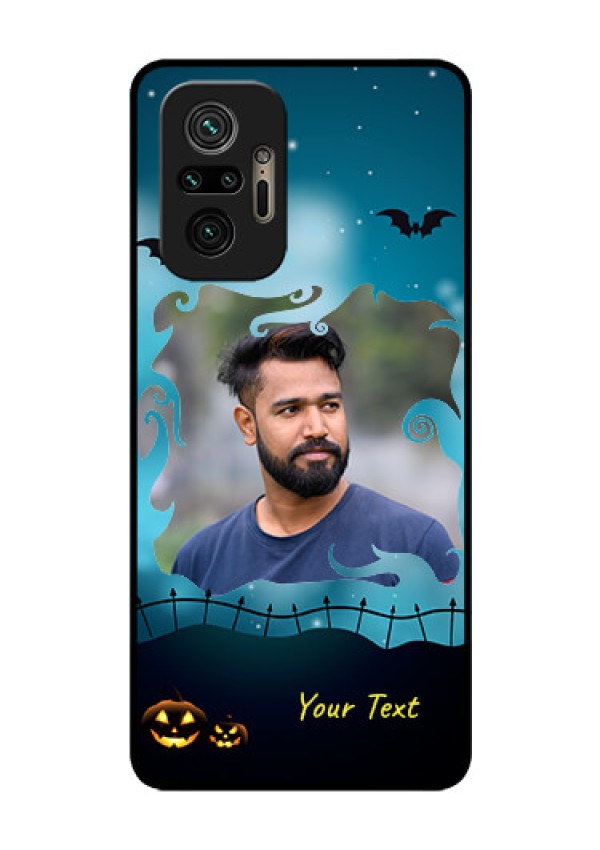 Redmi Note 10 Pro Max Custom Glass Phone Case - Halloween frame design