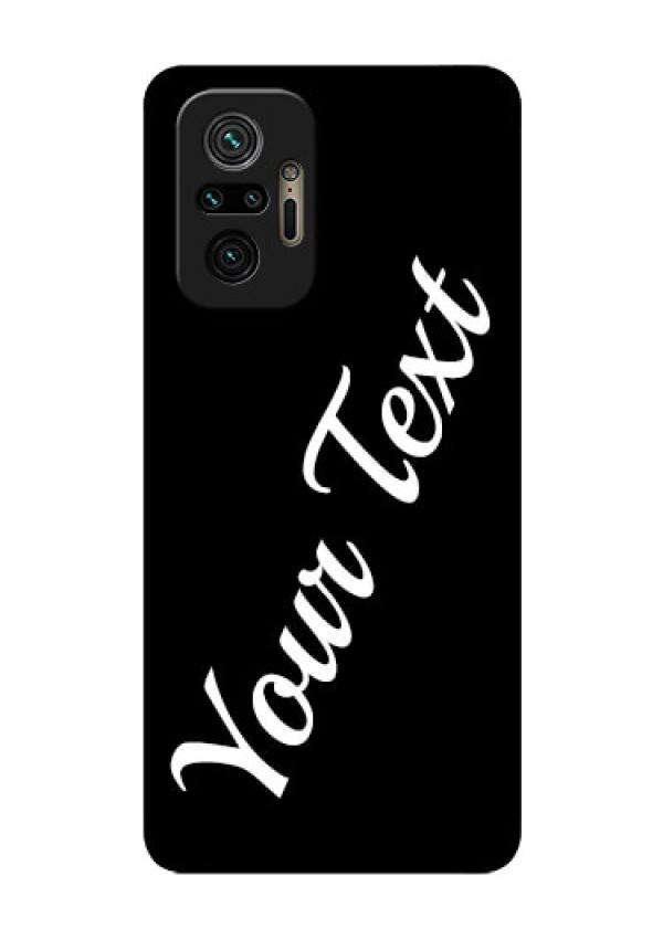 Redmi Note 10 Pro Max Custom Glass Mobile Cover with Your Name