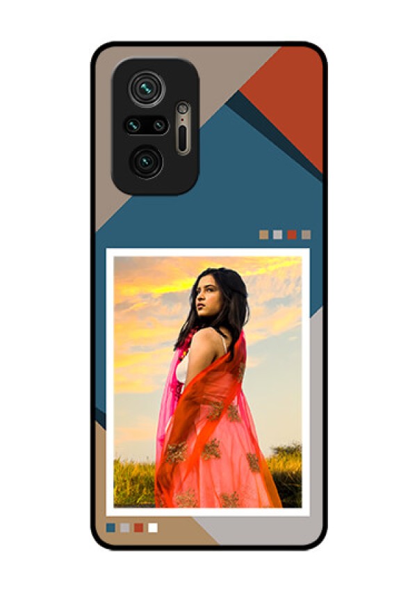 Xiaomi Redmi Note 10 Pro Max Personalized Glass Phone Case - Retro color pallet Design