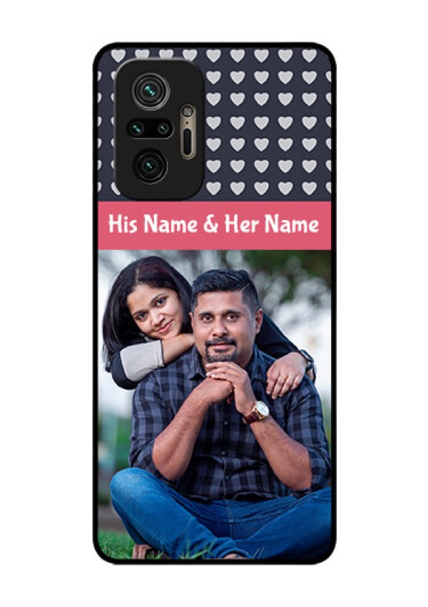 Redmi Note 10 Pro Custom Glass Mobile Case - Love Symbols Design