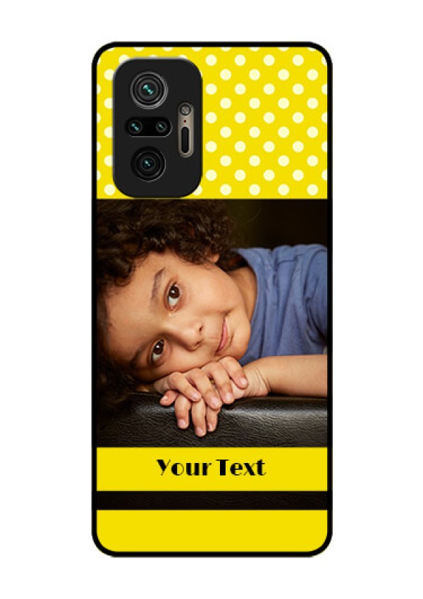 Redmi Note 10 Pro Custom Glass Phone Case - Bright Yellow Case Design