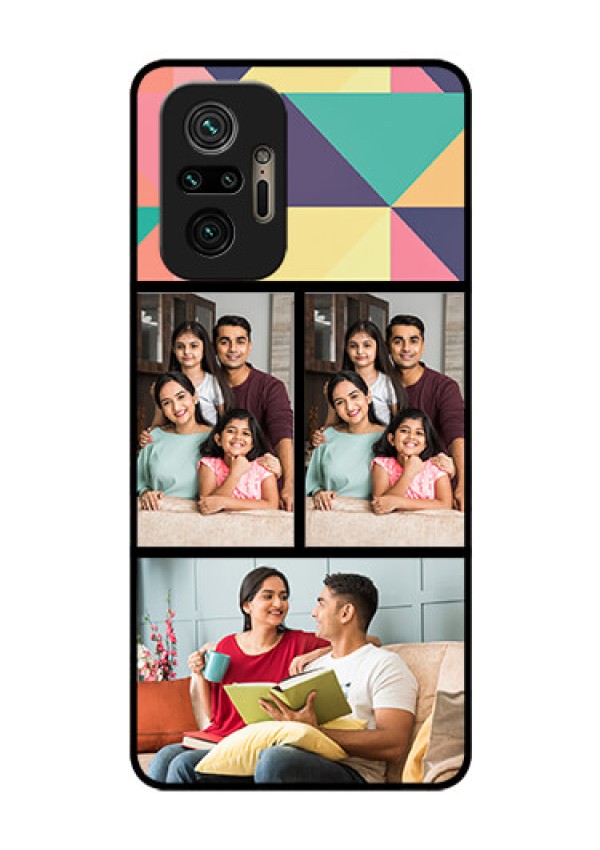 Redmi Note 10 Pro Custom Glass Phone Case - Bulk Pic Upload Design