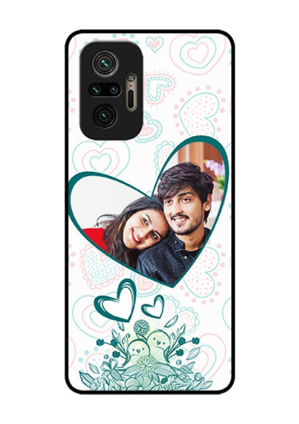 Redmi Note 10 Pro Photo Printing on Glass Case - Premium Couple Design
