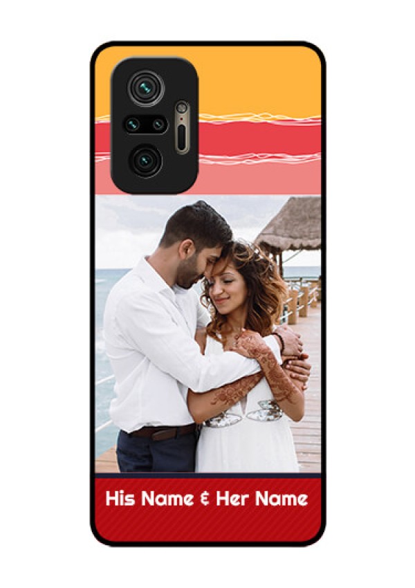 Redmi Note 10 Pro Custom Glass Mobile Case - Colorful Case Design