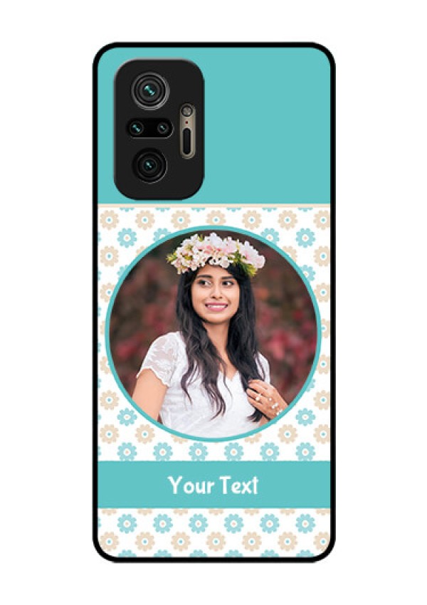 Redmi Note 10 Pro Custom Glass Mobile Case - Beautiful Flowers Design