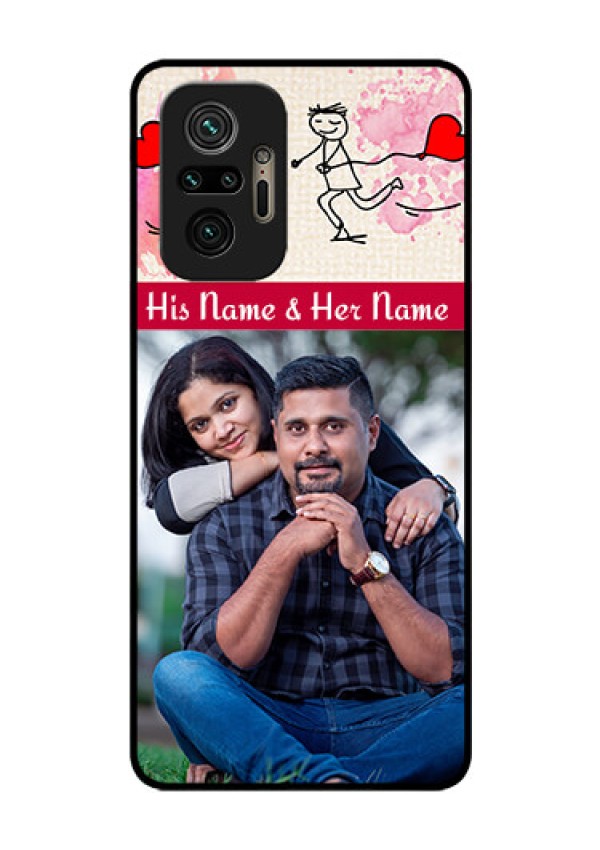 Redmi Note 10 Pro Photo Printing on Glass Case - You and Me Case Design