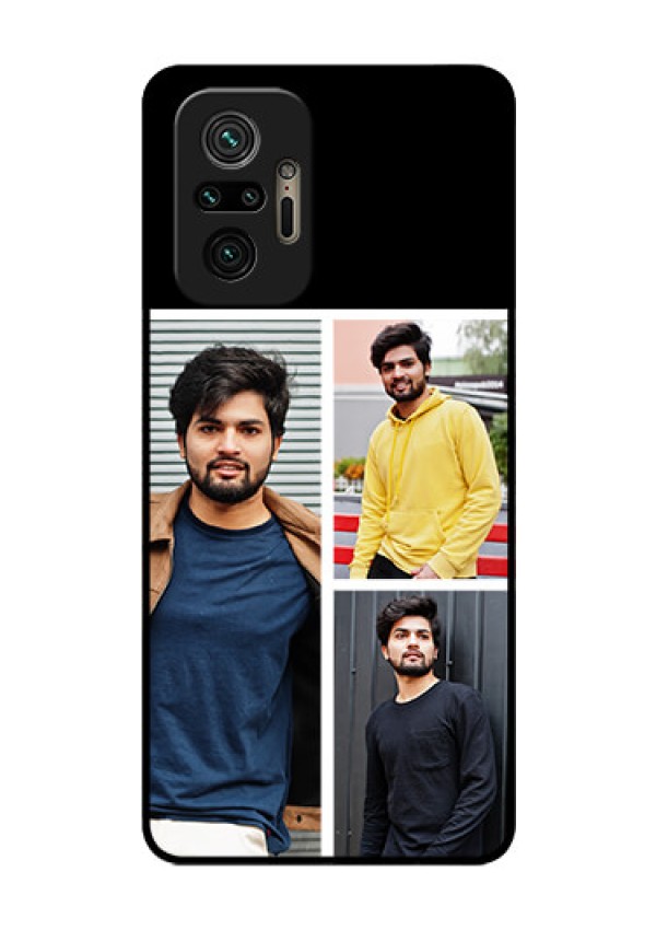 Redmi Note 10 Pro Photo Printing on Glass Case - Upload Multiple Picture Design