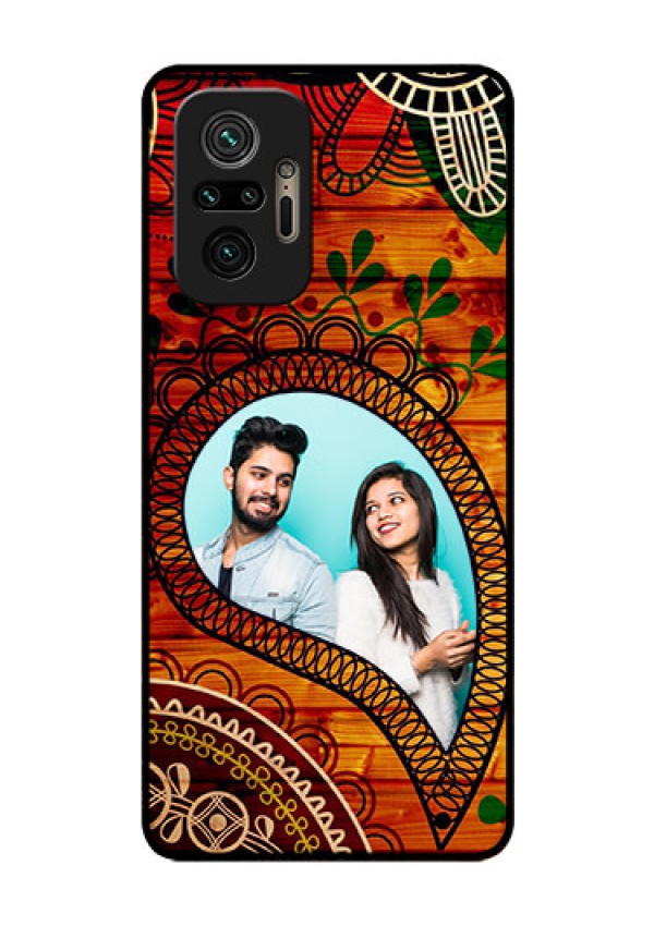 Redmi Note 10 Pro Personalized Glass Phone Case - Abstract Colorful Design