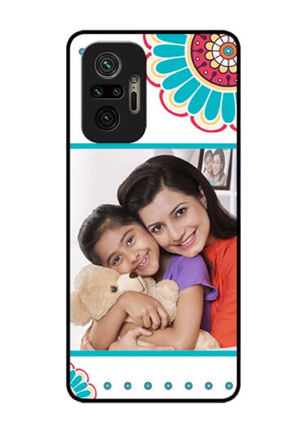 Redmi Note 10 Pro Custom Glass Phone Case - Flower Design