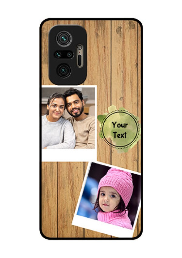Redmi Note 10 Pro Custom Glass Phone Case - Wooden Texture Design