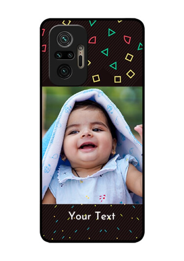 Redmi Note 10 Pro Custom Glass Phone Case - with confetti birthday design