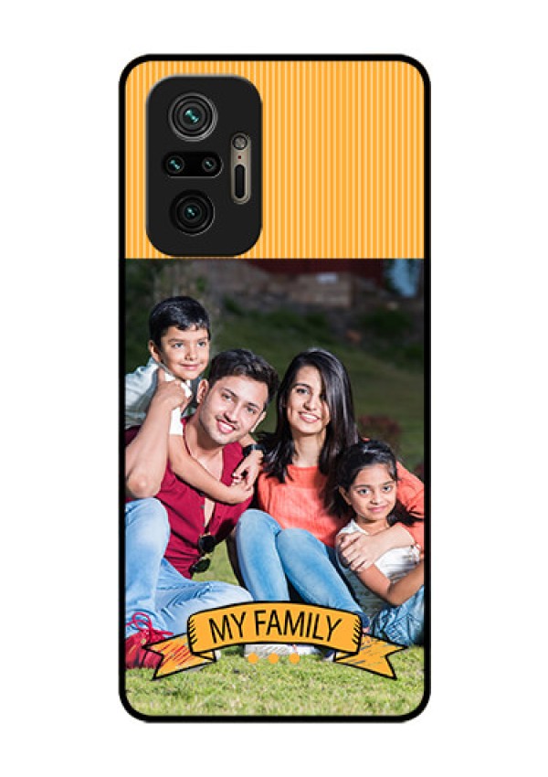 Redmi Note 10 Pro Custom Glass Phone Case - My Family Design