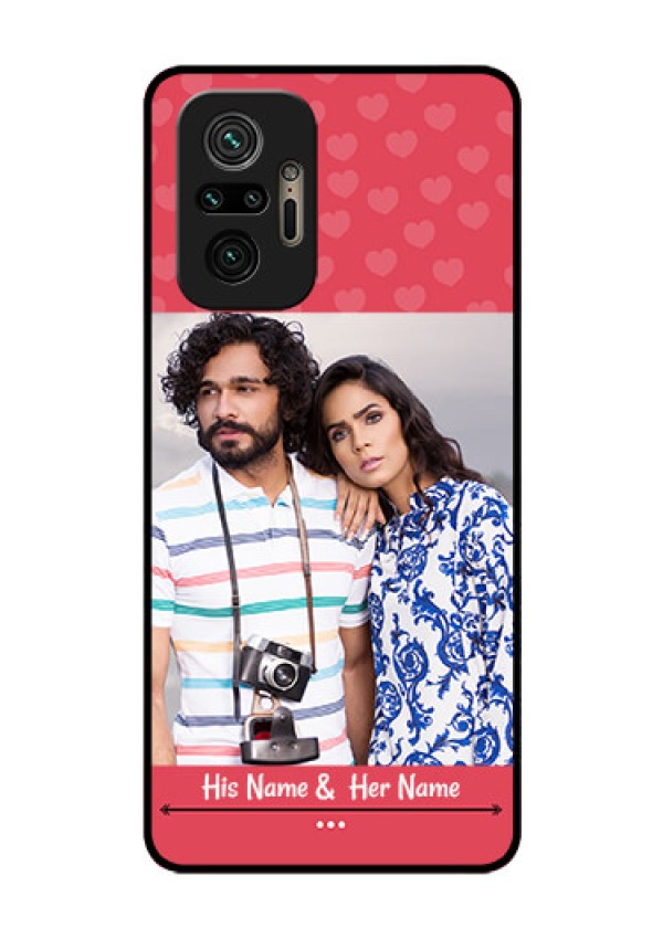 Redmi Note 10 Pro Photo Printing on Glass Case - Simple Love Design