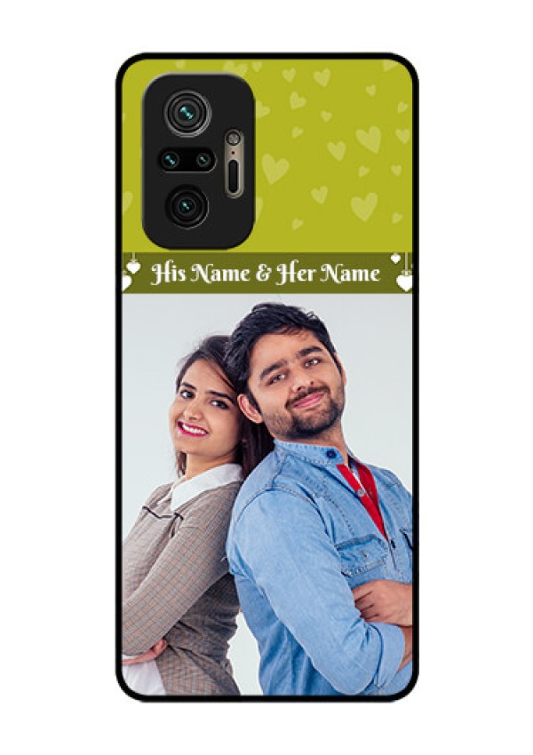 Redmi Note 10 Pro Custom Glass Phone Case - You & Me Heart Design