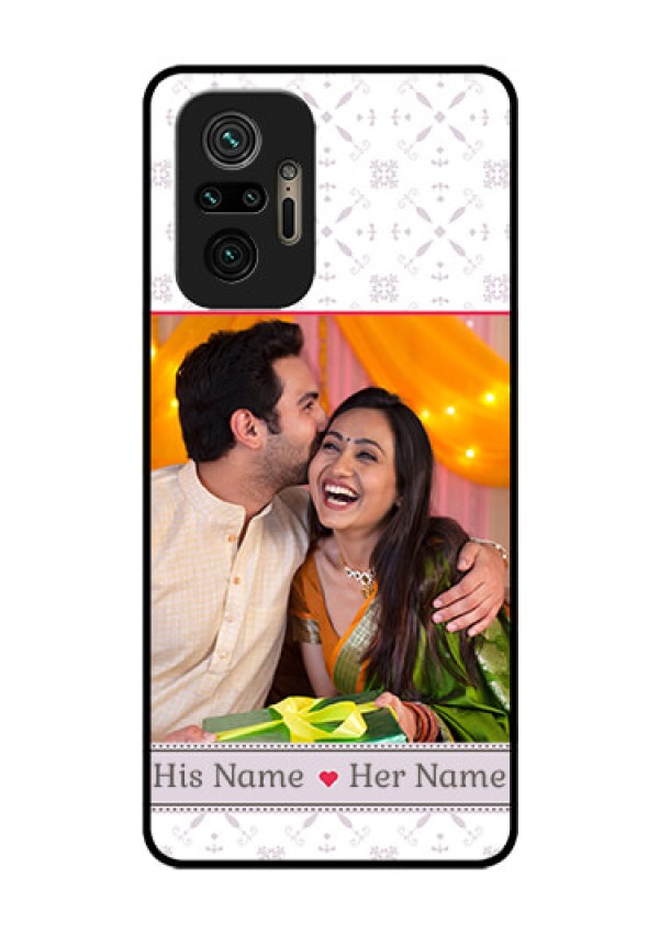 Redmi Note 10 Pro Custom Glass Mobile Case - with Photo and Ethnic Design
