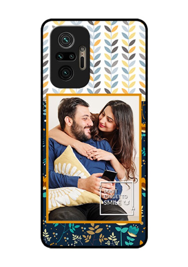Redmi Note 10 Pro Custom Glass Mobile Case - Pattern Design