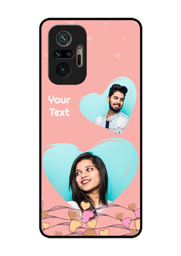 Redmi Note 10 Pro Custom Glass Mobile Case - Love Doodle Design
