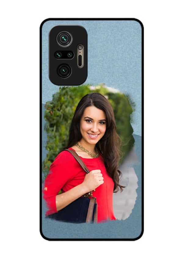 Redmi Note 10 Pro Custom Glass Mobile Case - Grunge Line Art Design
