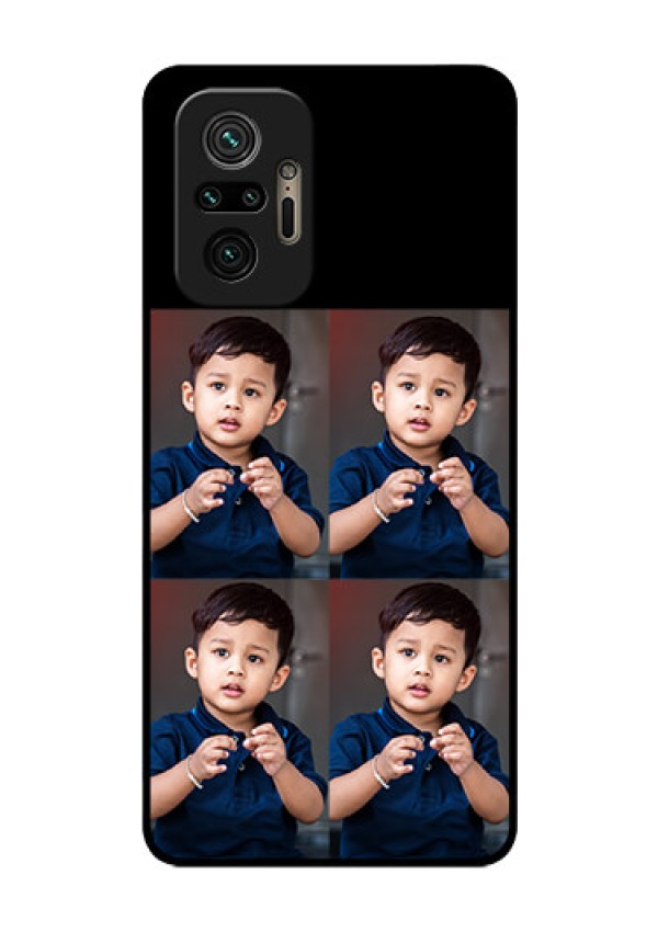Redmi Note 10 Pro 4 Image Holder on Glass Mobile Cover