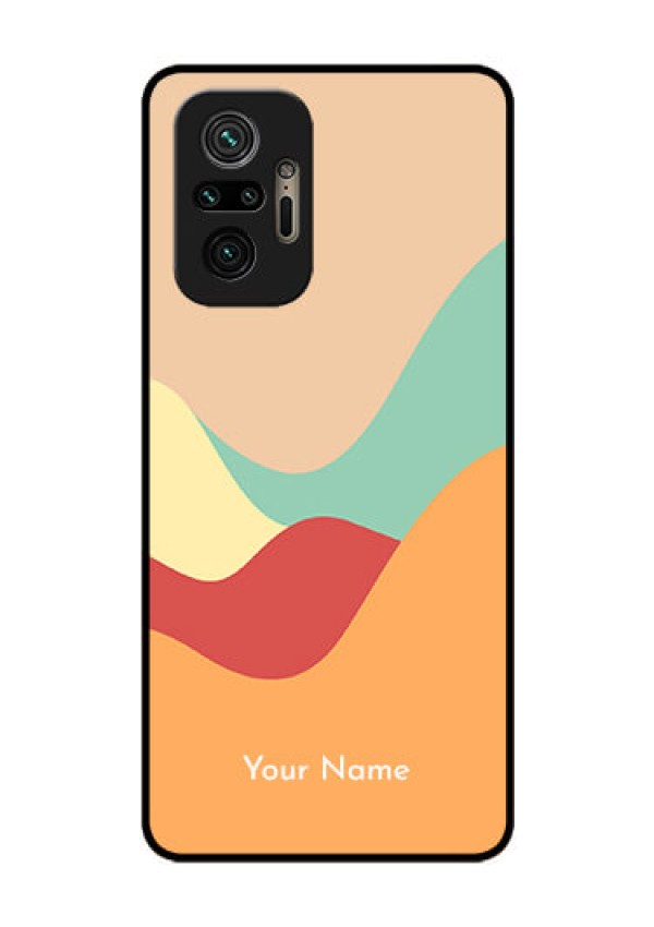 Xiaomi Redmi Note 10 Pro Personalized Glass Phone Case - Ocean Waves Multi-colour Design