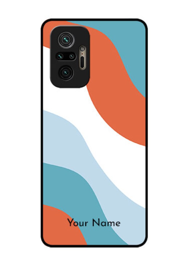 Xiaomi Redmi Note 10 Pro Custom Glass Mobile Case - coloured Waves Design