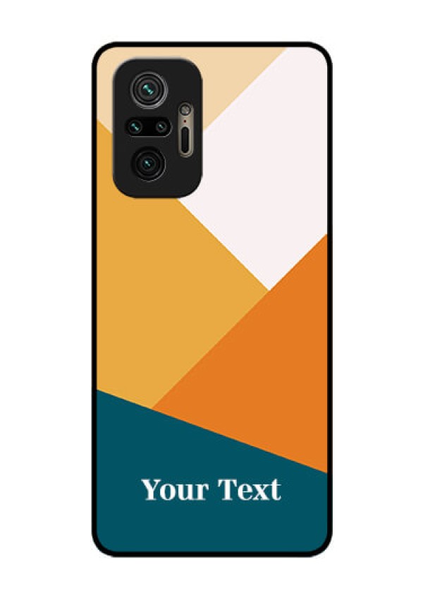 Xiaomi Redmi Note 10 Pro Personalized Glass Phone Case - Stacked Multi-colour Design
