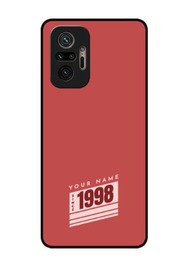 Xiaomi Redmi Note 10 Pro Custom Glass Phone Case - Red custom year of birth Design