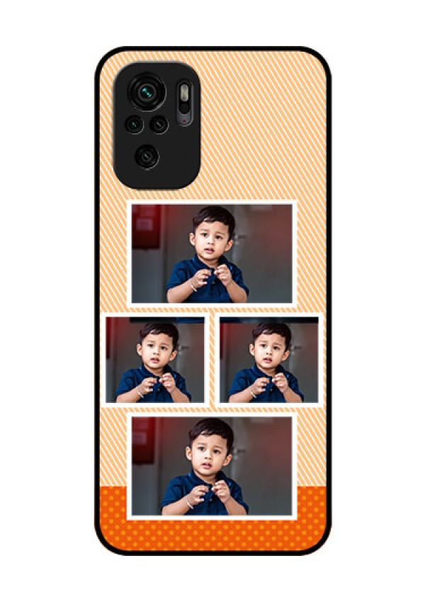 Redmi Note 10 Photo Printing on Glass Case - Bulk Photos Upload Design