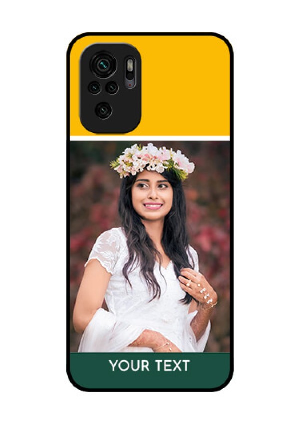 Redmi Note 10 Photo Printing on Glass Case - Love You Design
