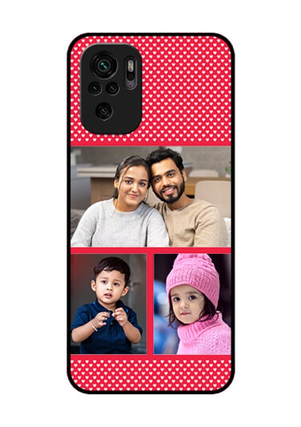 Redmi Note 10 Personalized Glass Phone Case - Bulk Pic Upload Design