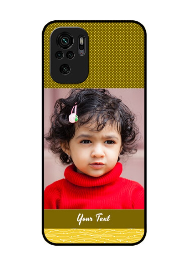 Redmi Note 10 Custom Glass Phone Case - Simple Green Color Design