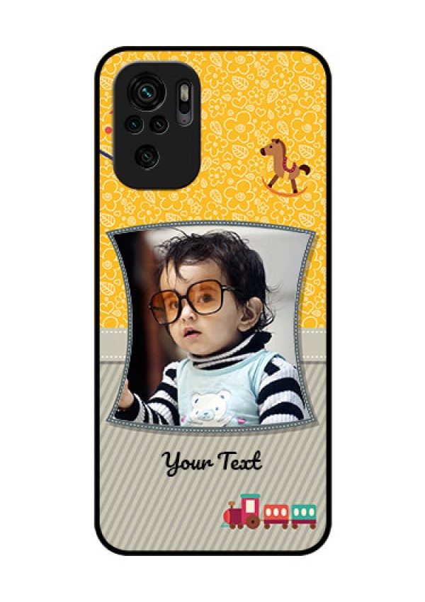Redmi Note 10 Personalized Glass Phone Case - Baby Picture Upload Design